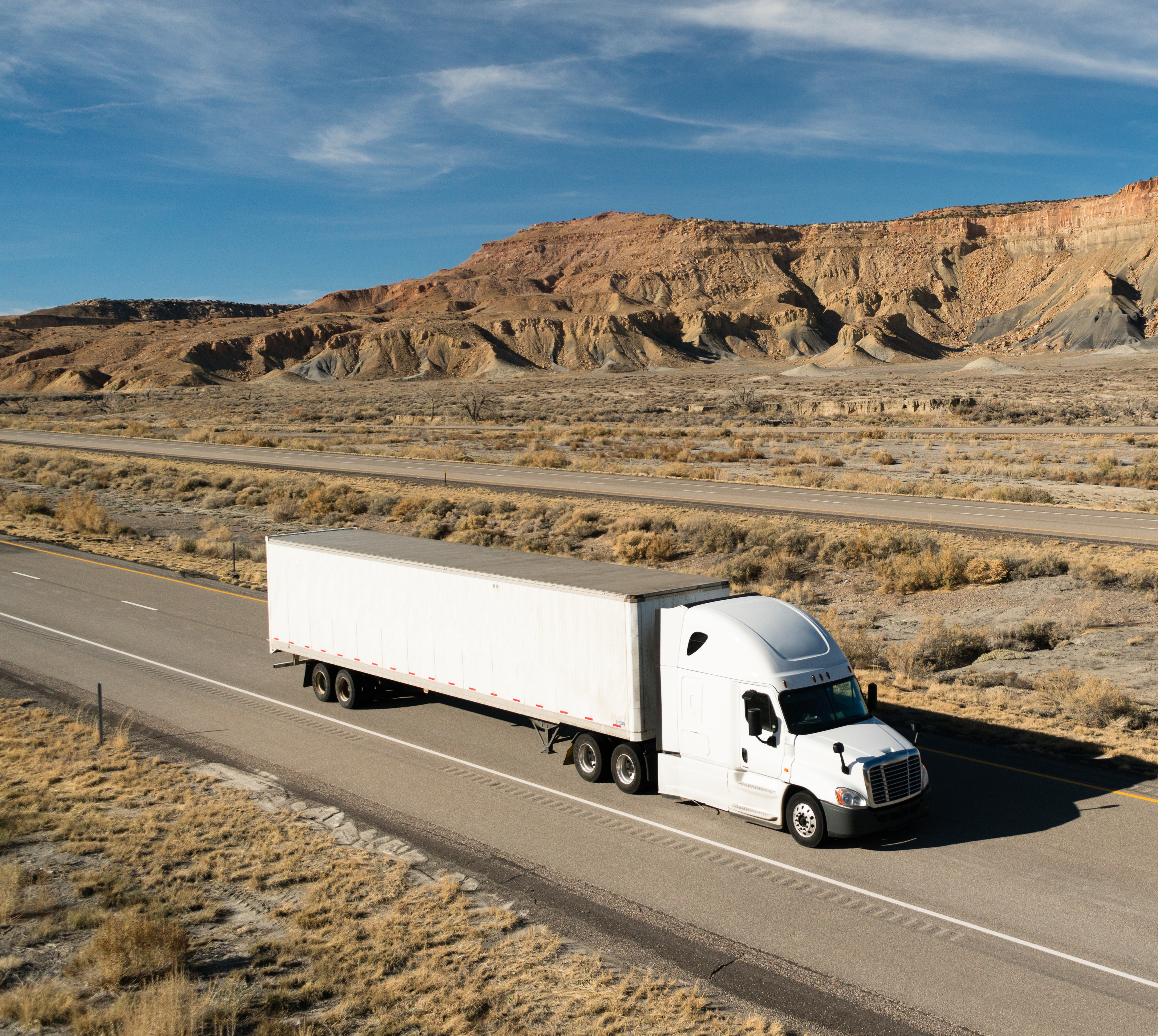 Professional commercial driver in a training environment